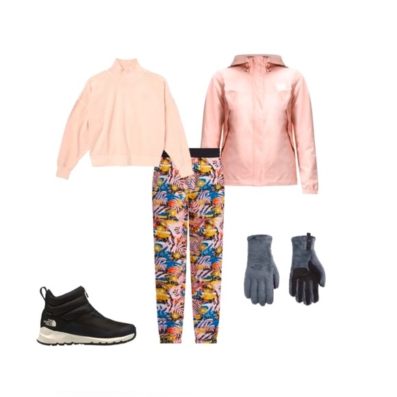 🎉HP🎉New! The North Face Floral Printed Hydrenaline 2000 Pants Womens Size L🌺 - Picture 8 of 16